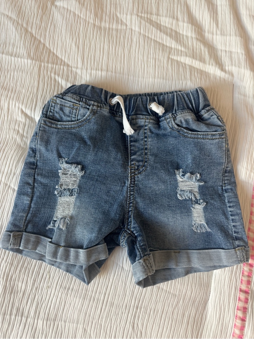 Little Bipsy Kids' Distressed Denim Shorts - Blue